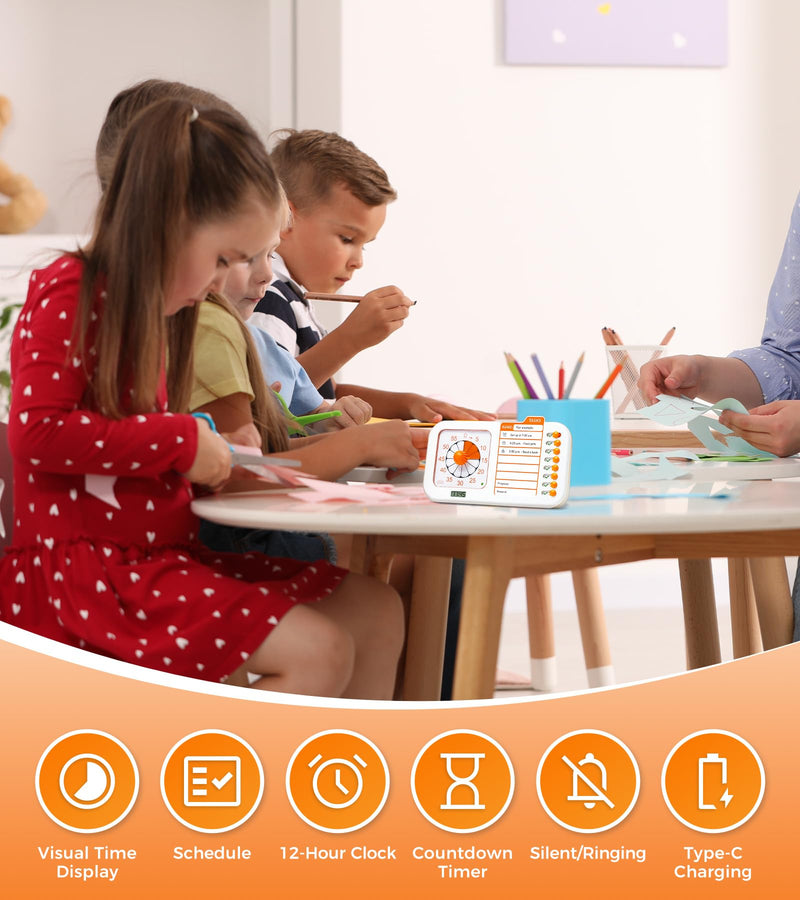 3 in 1 Visual ADHD Timer for Kids with Planning Board, Task Timer, Cho ...