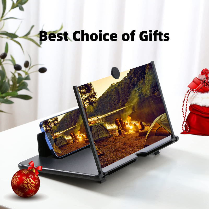 Screen Magnifier for Cell Phone, 16" Phone Magnifying Screen 2023 Upgraded HD 3D Phone Screen Amplifier Phone Stand with Screen Enlarger Compatible with All Smartphones for Movies Videos Gaming 16 Inch