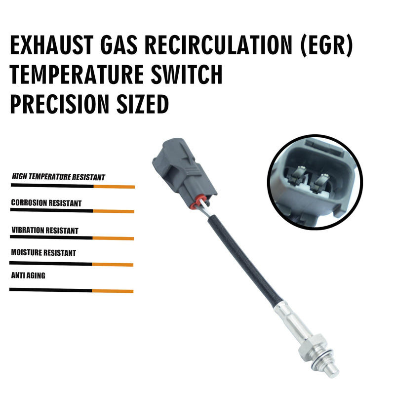 EGR Valve Temperature Sensor Waterproof Compatible with Toyota 4Runner Tacoma Pickup T100 Lexus SC300 SC400 LS400 Replaces OE 89412-34010 8941234010 ETS51 5S2029 SU5370