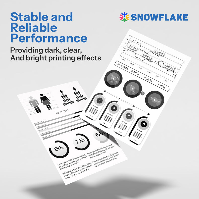 Snowflake 48A Toner Cartridge Compatible 48A CF248A Black Toner Cartridge Replacement for HP Pro M15a M15w M16a MFP M28a M28w M29a M29w Printer.