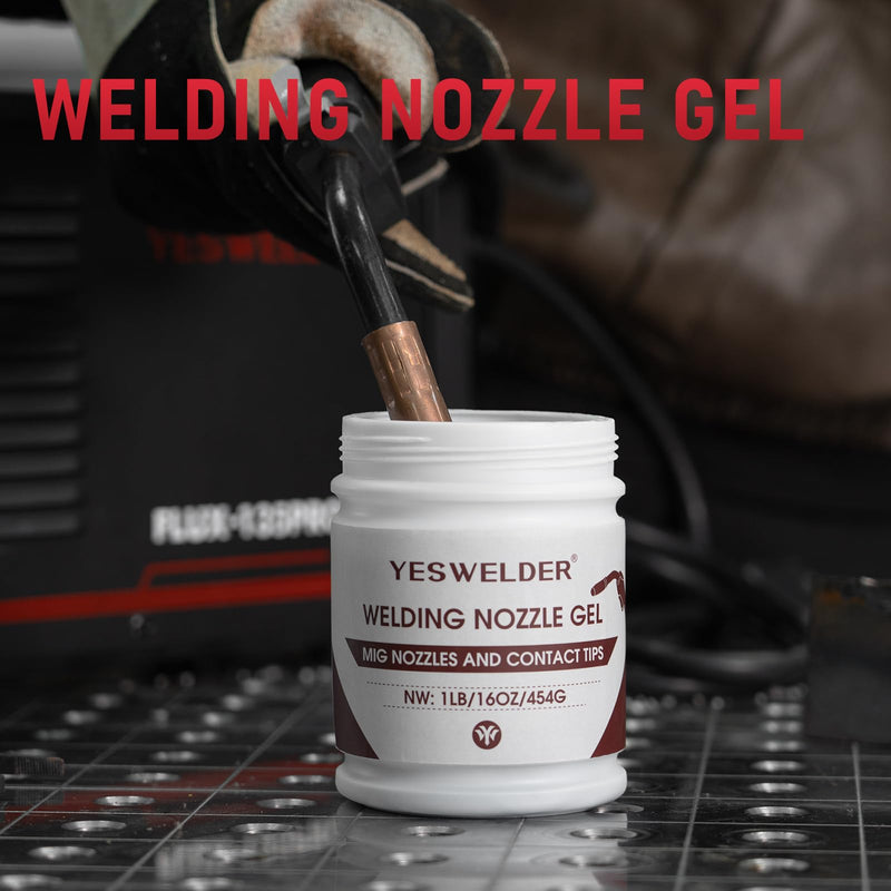 YESWELDER Welding Nozzle Gel for MIG Welding, Anti-Spatter Dip Gel for MIG Torch And Contact Tips 16 Ounces 1 Jar