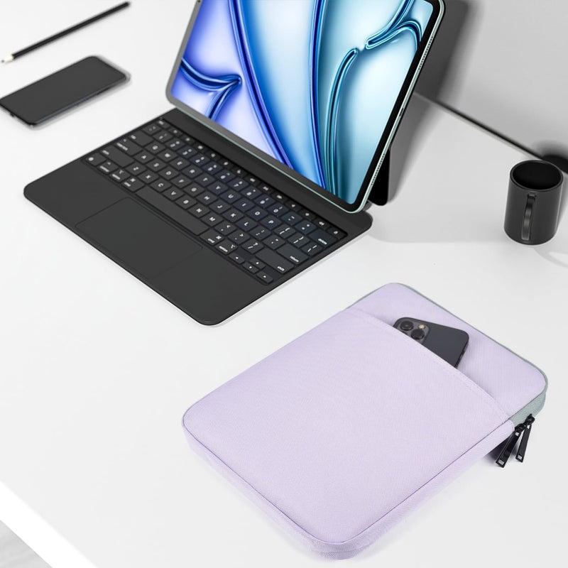 9-11 inch Tablet Sleeve Case for Fire Max 11 Tablet/Kindle Fire HD 10 Plus 10.1", iPad Pro M4 11-in, iPad Air M2, 10.2 10.9 iPad, 10.5 iPad Air, Galaxy Tab A9+ Plus, Fit Apple Magic Keyboard -Purple 9-11 Inch Purple