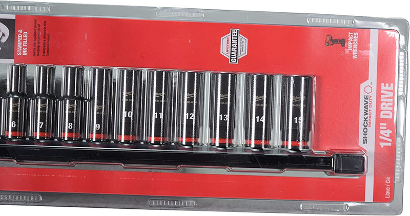 Milwaukee Electric - 14PC Shockwave IMP Duty Metric DP 6-PT Socket Set