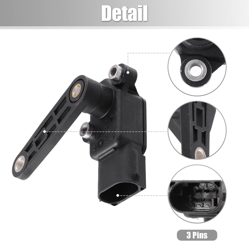 X AUTOHAUX 37146870200 Front Rear Left Right Side Air Suspension Ride Height Level Sensor for BMW X1 X2 X3 X4 X5 X6 X7 2016-2021