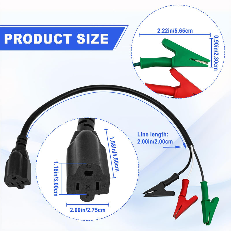 1Pcs HVAC Tools Kit Accessory for Circuit Breaker Finder Vacuum Pump Heavy Adaptor Cord AC Guages Clearance and Equipment Compatible with Yellow Jacket 69411 69522 RT250 RT310 ET300 ET310