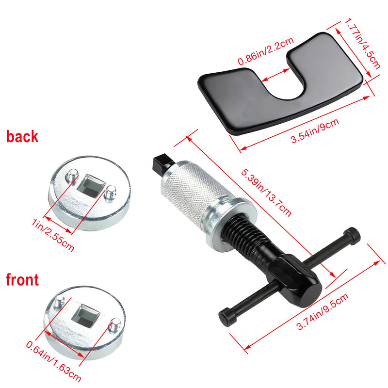 Car Brake Piston Wind Back Tool, Auto Rear Brake Pad Wind Back Tool, Brake Caliper Wind Back Tool for Replacement of Rear Brake Pad