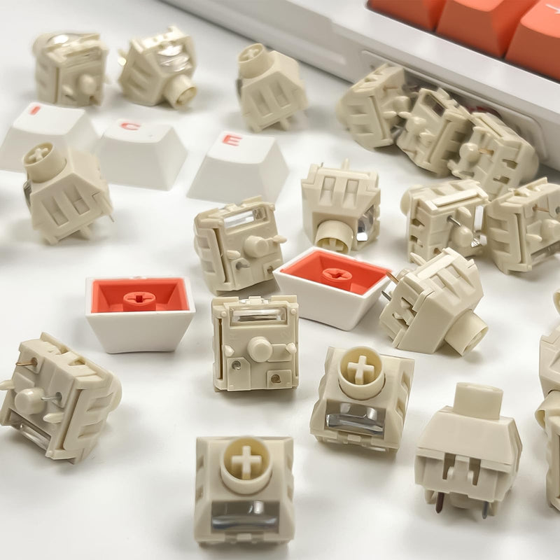 Kailh Box Ice Cream Pro Max Keyboard Switches,Pre-Lubed Linear 5-pin 45gf RGB SMD Switch for Mechanical Keyboard(Ice Cream 108Pcs)