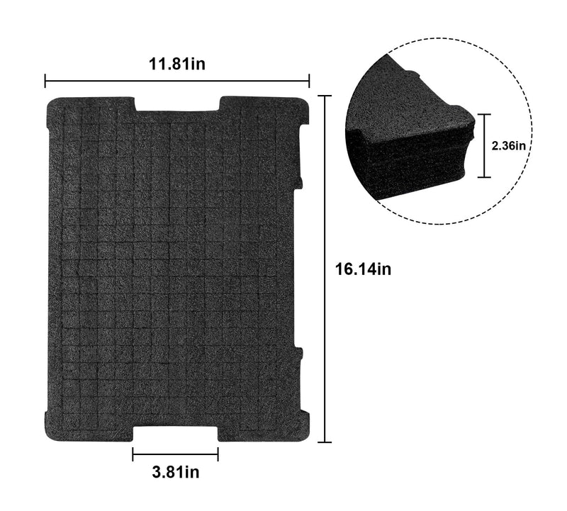 DWST88801 tool Organizer Foam Insert for DeWalt tstak packout foam inserts DWST17808, DWST17807, DWST17805(2Pcs)