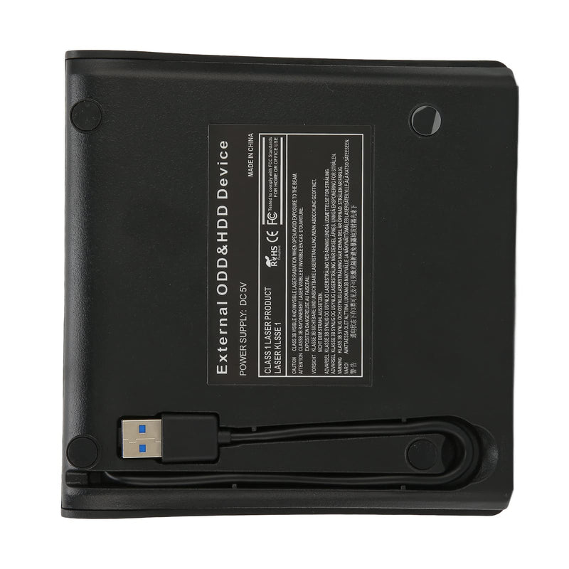 External DVD Drive Enclosure USB 3.0 to Slimline ODD 12.7mm Optical Disc Enclosure CD DVD Drive Case with 5Gbps Transfer Speed for Laptop Desktop OS