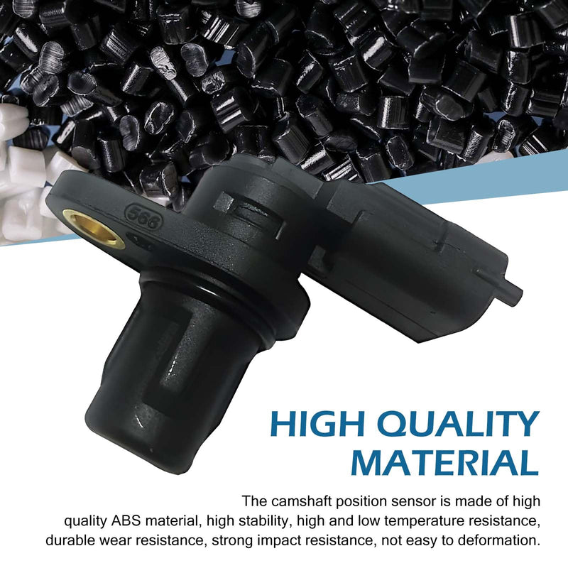 Car Camshaft Position Sensor, Standard Replacement Number F01R00B003, Engine System Sensor with Sealing Ring, for EPC Fault Light and Weak Start, Compatible with Chery 11-19 1.6L-L4 (Black)