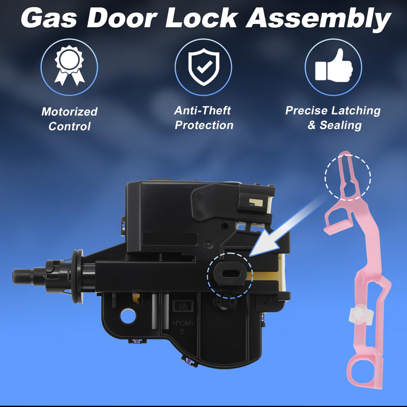 77030-07010 Fuel Door Lock Latch Assembly with Motor for Toyota Camry 2018-2022 for Toyota Avalon 2019-2022, Gas Door Lock Latch 7703007010, Fuel Filler Door Lock Assembly