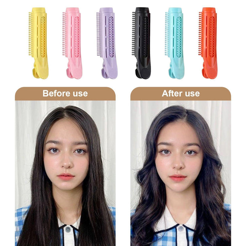  [AUSTRALIA] - 12 Pieces Of Hair Root Fluffy Clips, Hair Style Making Tools, Hair Salon Tools, Hair Styling Clips, Hair Curling Clips