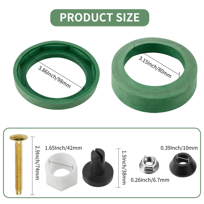 Toilet Tank to Bowl Coupling Kit, Replacement Repair Parts AS738756-0070A Fits for American Standard Champion 2 Piece Toilet, 3" Toilet Tank Gasket for Most 3 Inch Flush Valve Opening Tanks 1