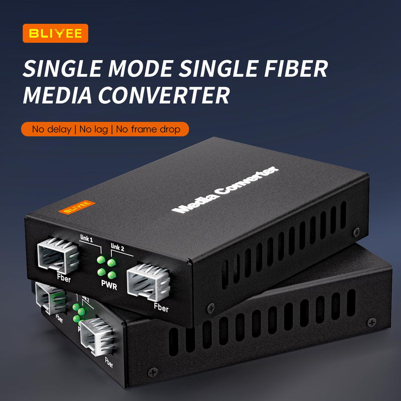 1.25Gbps Two Ports SFP OEO Mode Media Converter, Optical-Electrical Fiber Count Converter, SFP Repeater for SFP+ SR Module and 1000Base-T Module, Fiber to Ethernet Transmission up to 100KM 1.25Gb 2 Ports SFP OEO Mode Media Converter