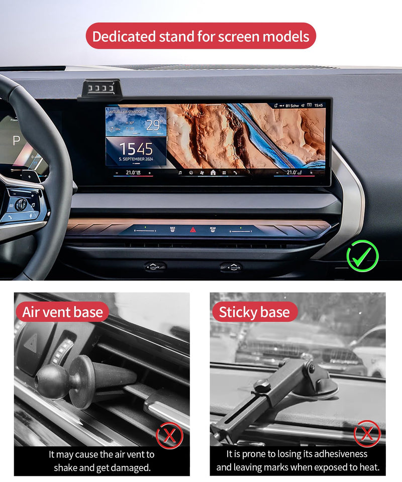 15W Wireless Charging Car Phone Holder for BMW X3 2025-2026, 14.9" Screen | Magsafe Accessories Fast Charging Magnetic Cell Phone Holder Clip Compatible with iPhone Android, 3D Fit Vehicle Phone Stand 14.9-inch for 2025-2026 X3