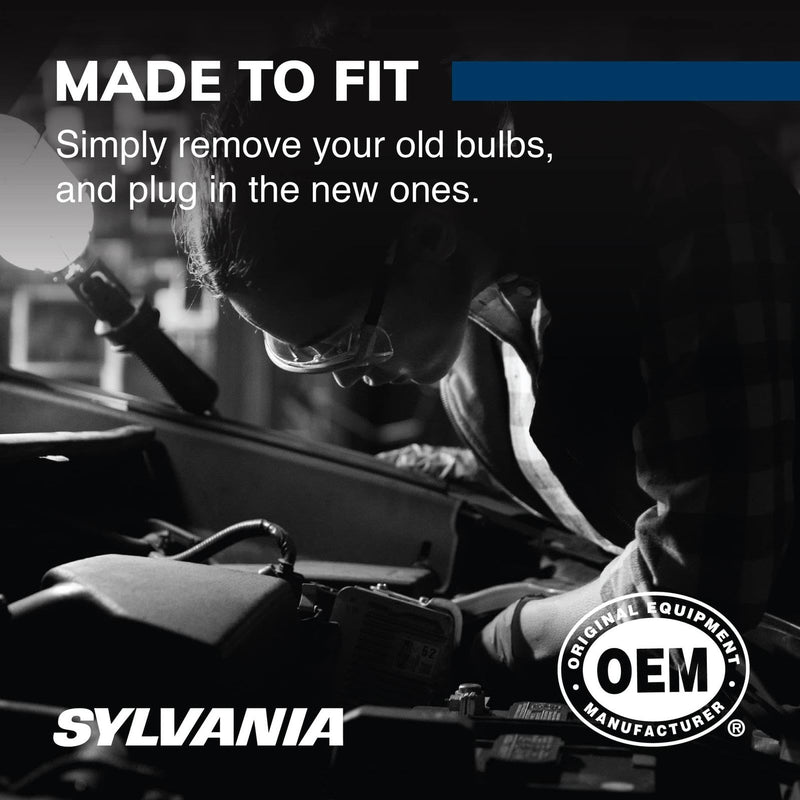SYLVANIA - 9003 SilverStar - High Performance Halogen Headlight Bulb, High Beam, Low Beam and Fog Replacement Bulb, Brighter Downroad with Whiter Light (Contains 2 Bulbs)