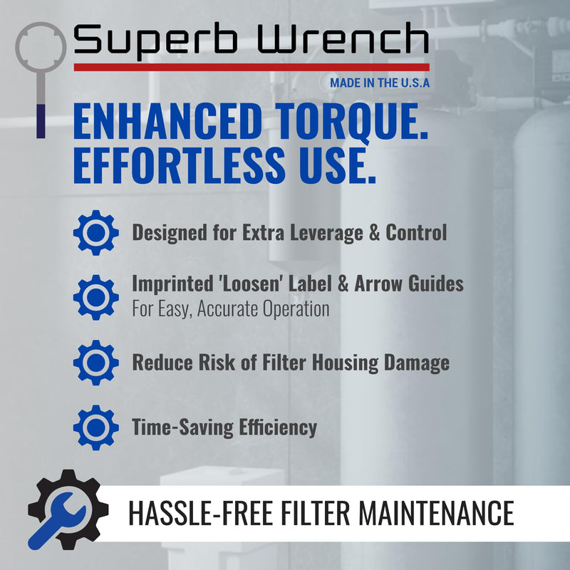 Superb Wrench SW-2-SS-1 Zinc Plated Steel Filter Housing Wrench Single Unit