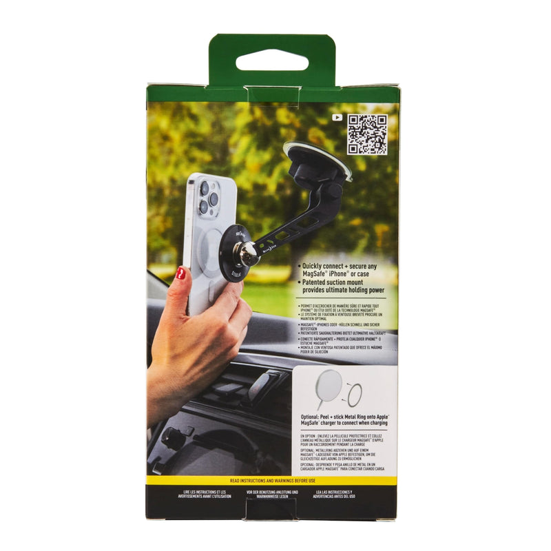 Nite Ize Steelie Windshield Kit - Magnetic Cell Phone Holder for Car Accessories - Sturdy Car Windshield Mount for Cell Phones - Orbiter Plus