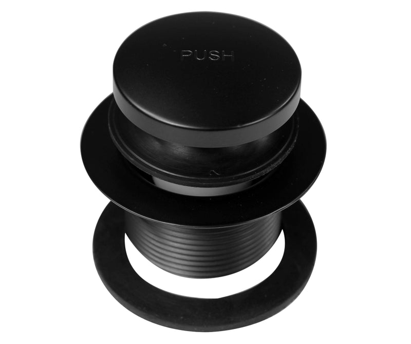 Westbrass Tip-Toe Sch. 40 ABS Bath Waste with Two-Hole Elbow, Matte Black, D4931-62 1 Pack
