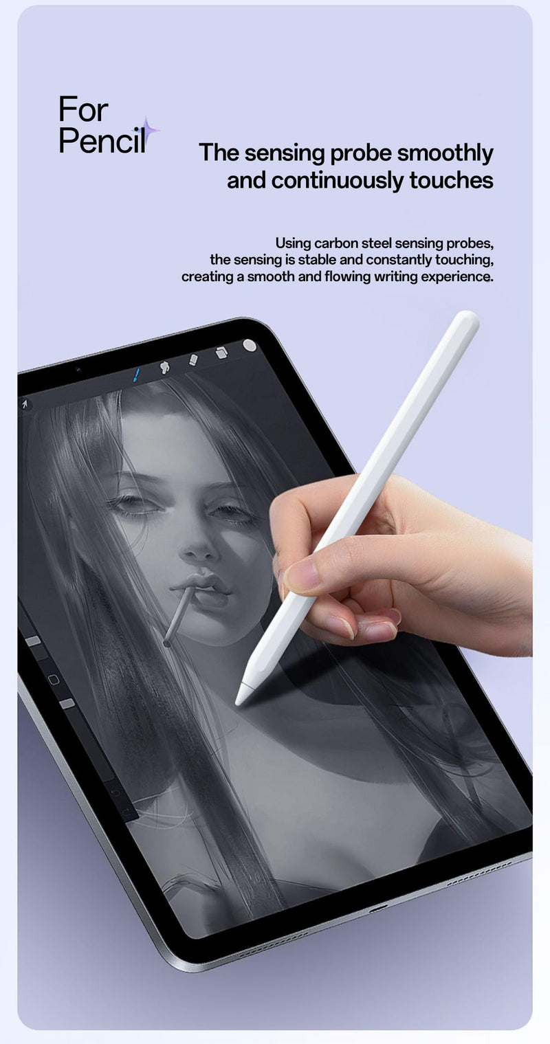 Replacement Tips for Apple Pencil Pro/ 2nd Gen/ 1st Gen/USB C, Upgraded Apple Pencil Tips with Case No Wear Out Fine Point Precise Control, for iPad Pen Nibs Sets (6)
