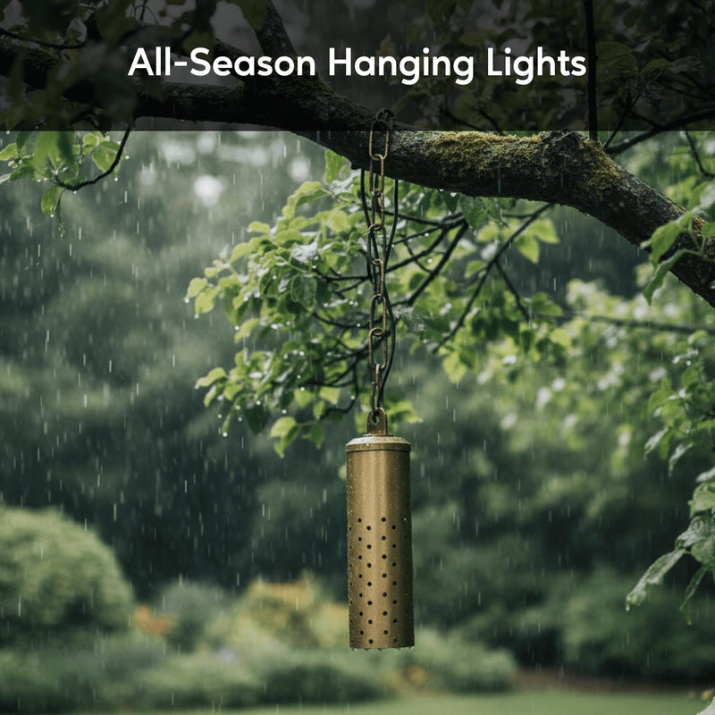 Ironsmith Lighting Products Starlight Outdoor Hanging Light Fixture - Solid Brass Oil-Rubbed Bronze Pendant Lights, LED and Halogen Compatible - Star Lighting Style Pendant Light