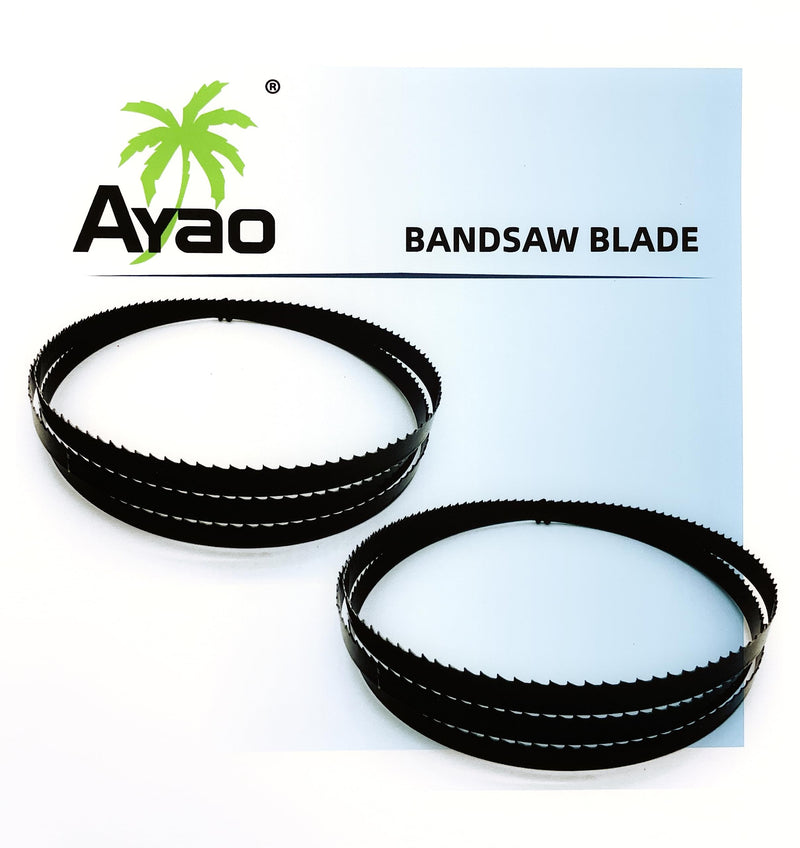 AYAO Hardened Teeth Band Saw Blades 93-1/2 Inch X 1/2 Inch X 4TPI，2 Pack