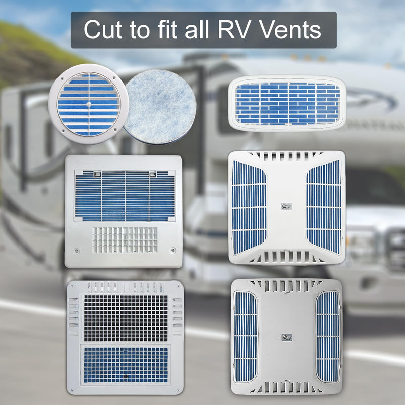 Premium Air Vent Polyester Filter Roll MERV 8 HVAC Furnace Filters Cut to Fit for Floor Registers, RV, AC, Ceiling, Grilles and Wall HVAC Furnace Vents (16" x 90") 16" x 90"
