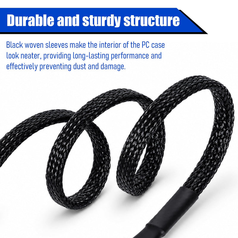 2 Pack 4-Pin PWM Fan Hub 1 to 5 Splitter Cable for PC Case Cooling Fans, Compatible 4-Pin Fans 5 Way Splitter Wire for ATX Computer Case