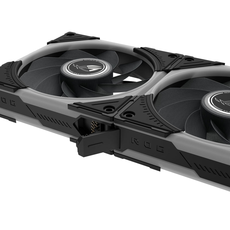 ASUS ROG Eurux GR120 ARGB Reverse PWM Fan Single Pack 120mm PWM, 2200RPM, Patented Daisy-Chain, Custom Lighting Effects