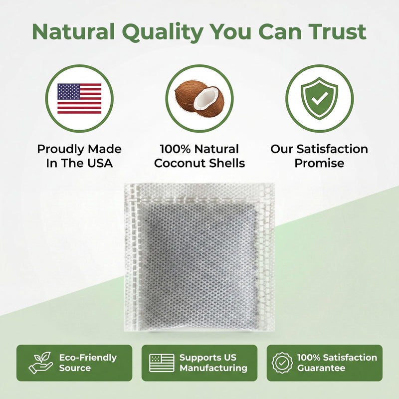 Green Piece® Compatible with Waterwise 3200 and 8800 | Activated Charcoal | Pack of 6 - Size 4"x3" - 25 Grams. Made in USA by Green Piece Mfg