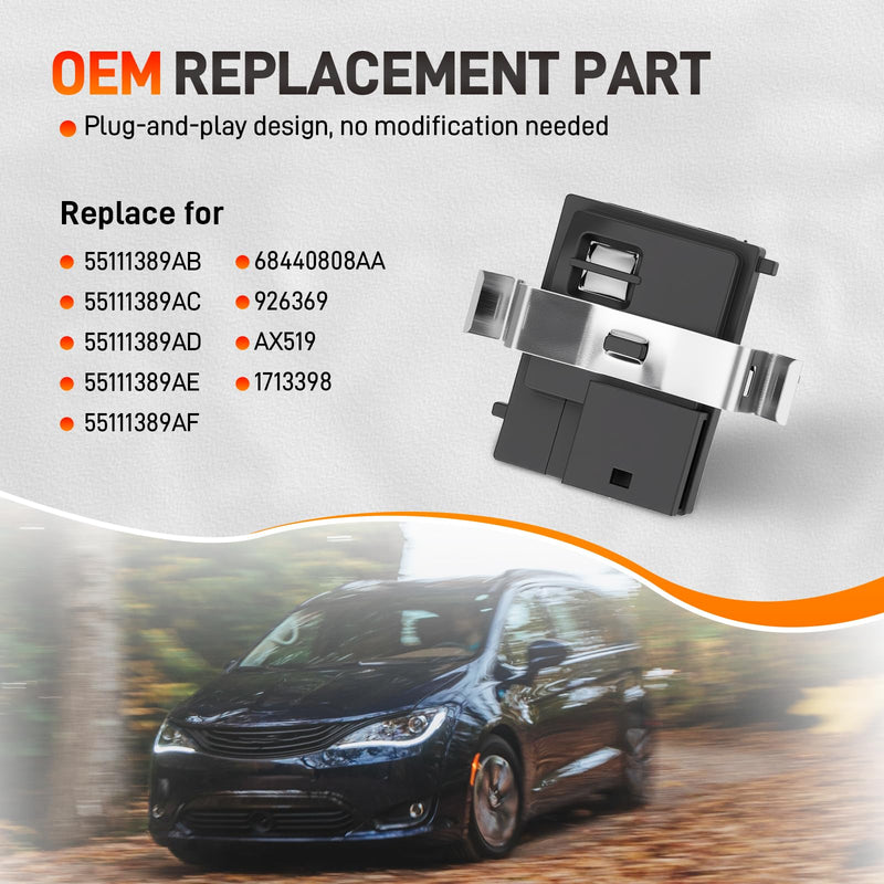 55111389AF HVAC Humidity Sensor Compatible with Jeep Grand Cherokee Compass, Dodge Ram 1500 Durango Challenger Charger Journey Dart, Pacifica Voyager 200 300, 2011-2023, Replace# 926-369 55111389AD