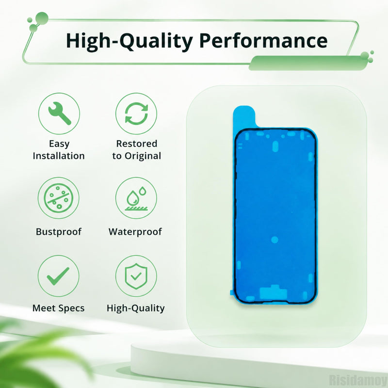 for iPhone 16 5 PCS Screen Waterproof Pre-Cut Adhesive Sticker | Display Waterproof Adhesive Tape Stickers Glue Front Housing Frame Sticker Tape for iPhone16 A3287 A3081 A3286 A3288