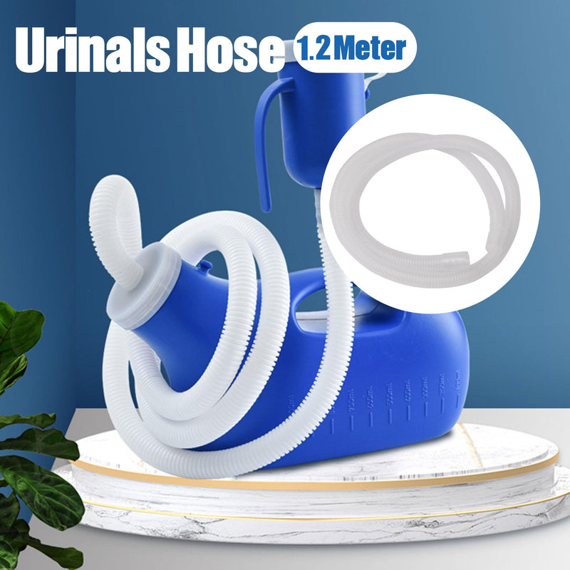 Replacement Hose Tube 47.24 Inch Length Plastic for Urinal Pee Bottle Pack of 2