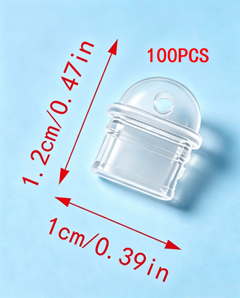 100 PCS Silicone USB C Dust Plug, Transparent Dust Plugs Charm Type C, Cell Phone Anti-Dust Charging Port Cover