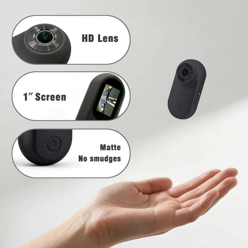 Mini Body Camera with Audio and Video Recording for Snorkeling(Black)