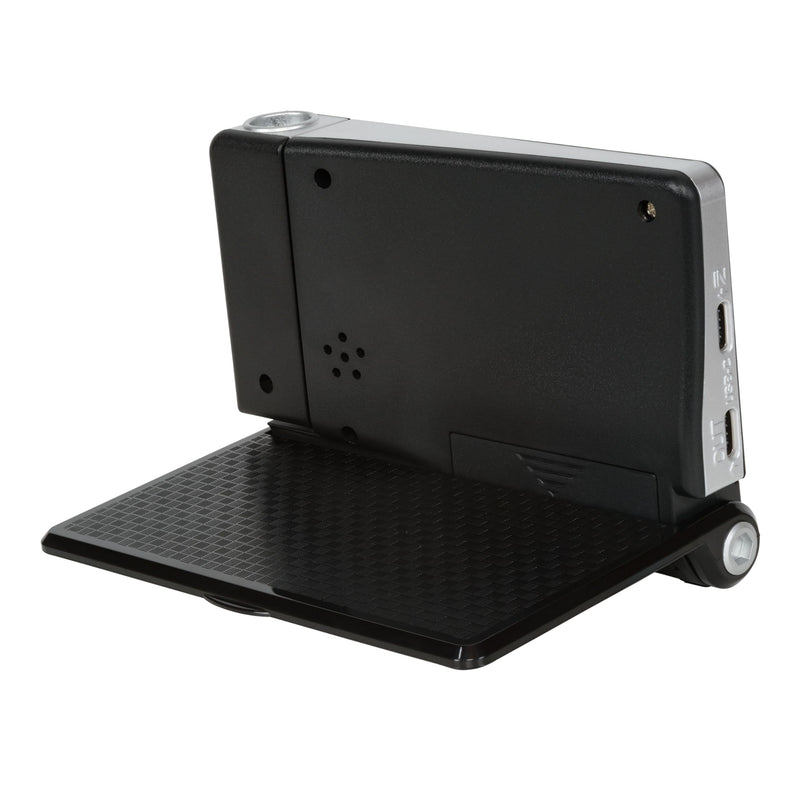 La Crosse Technology 616A-56647-INT Travel Projection Alarm with Fold Out Stand Black