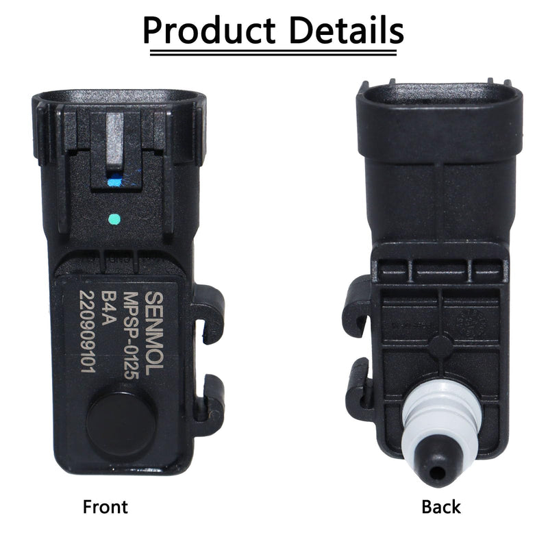 Fuel Tank Pressure Sensor 13502903 AS500 Compatible with Buick Chevrolet Impala Silverado Equinox Cobalt Cadillac GMC Sierra Yukon Hummer Pontiac G6 Saturn Saab 0261230162 5S13821 SU15227