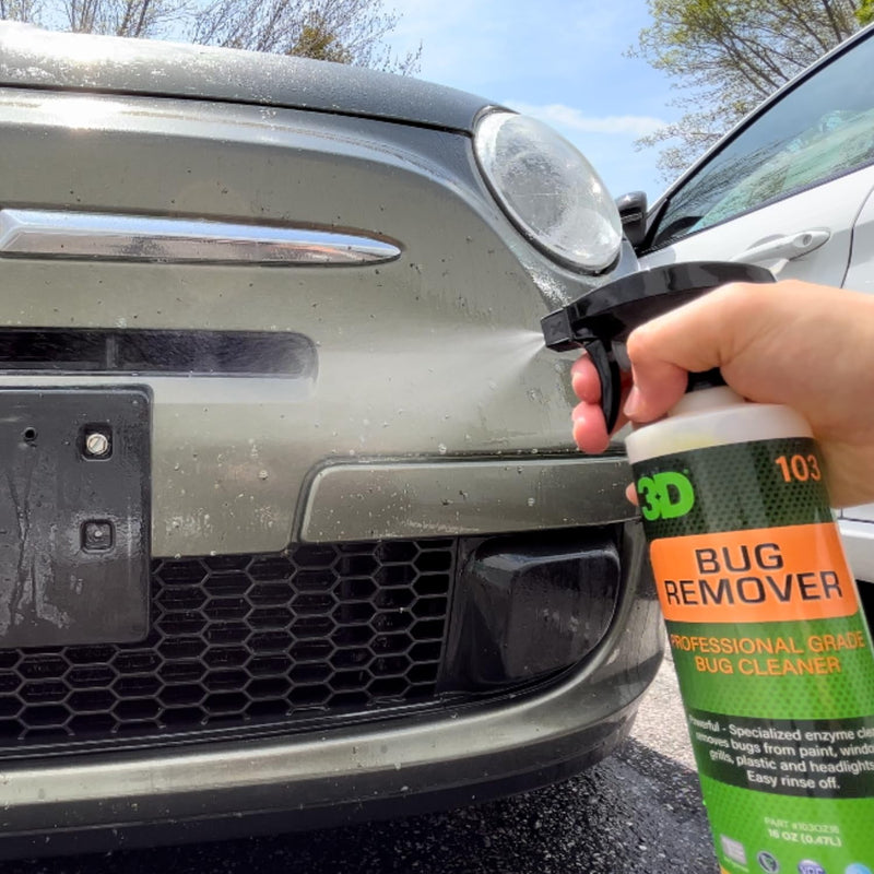 3D Bug Remover - All Purpose Exterior Cleaner & Degreaser to Wipe Away Bugs on Plastic, Rubber, Metal, Chrome, Aluminum, Windows & Mirrors, Suitable for use on Car Paint, Wax & Clear Coat 16oz. 16 OZ