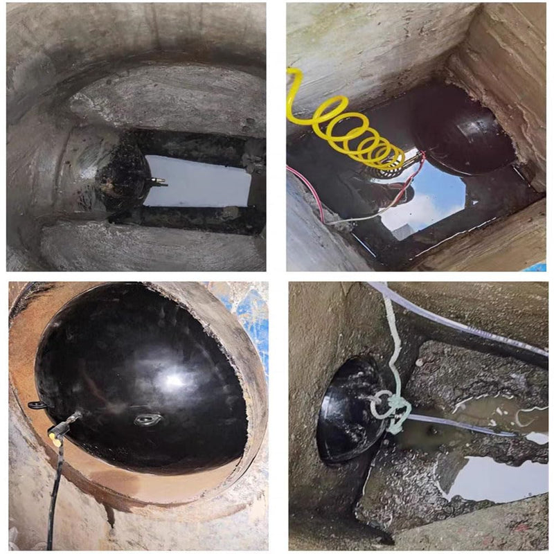 Rubber Test Ball Pipe Plug;Multi-Size Test Ball Plug;Test Ball Pneumatic Plug (8in 20cm) 8 inches