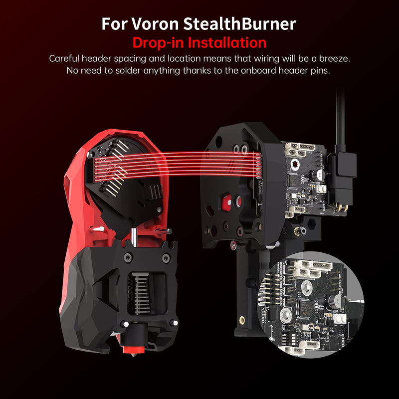BIGTREETECH EBB SB2209 CAN V1.0 Extruder Breakout Board for Voron Stealthburner UART Mode Support Klipper with 100K NTC B3950 + 30-Pin Ribbon Wire Kit
