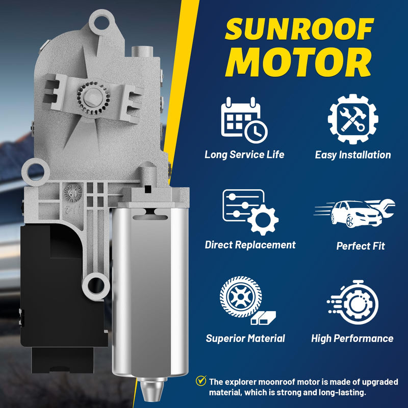 BB5Z-15790-A Sunroof Motor Left or Right Compatible with Ford Explorer 2011-2017 Moon Roof Replaces for BB5Z15790A