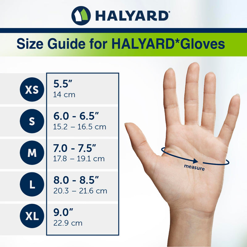 HALYARD Purple Nitrile Dental Patient Exam Gloves, Non-Sterile, 5.9 mil, 9.5 Inches, Purple, Medium, 53432 (Box of 100)
