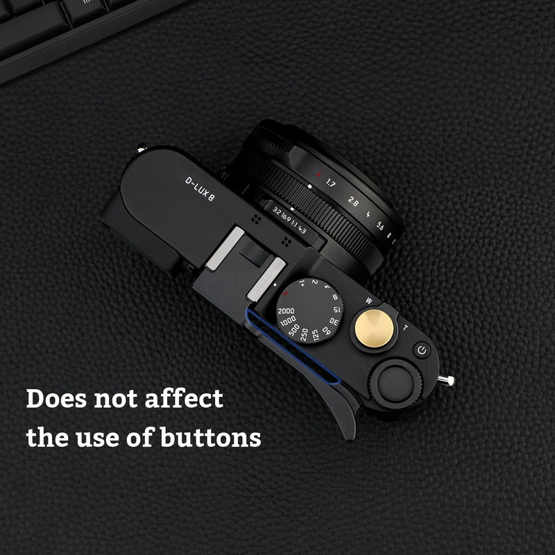 Haoge Metal Thumb Up Grip for Leica D-LUX 8 Camera Digital AccessoriesTHB-D8B Hot Shoe Thumb Up Rest Support Handgrip