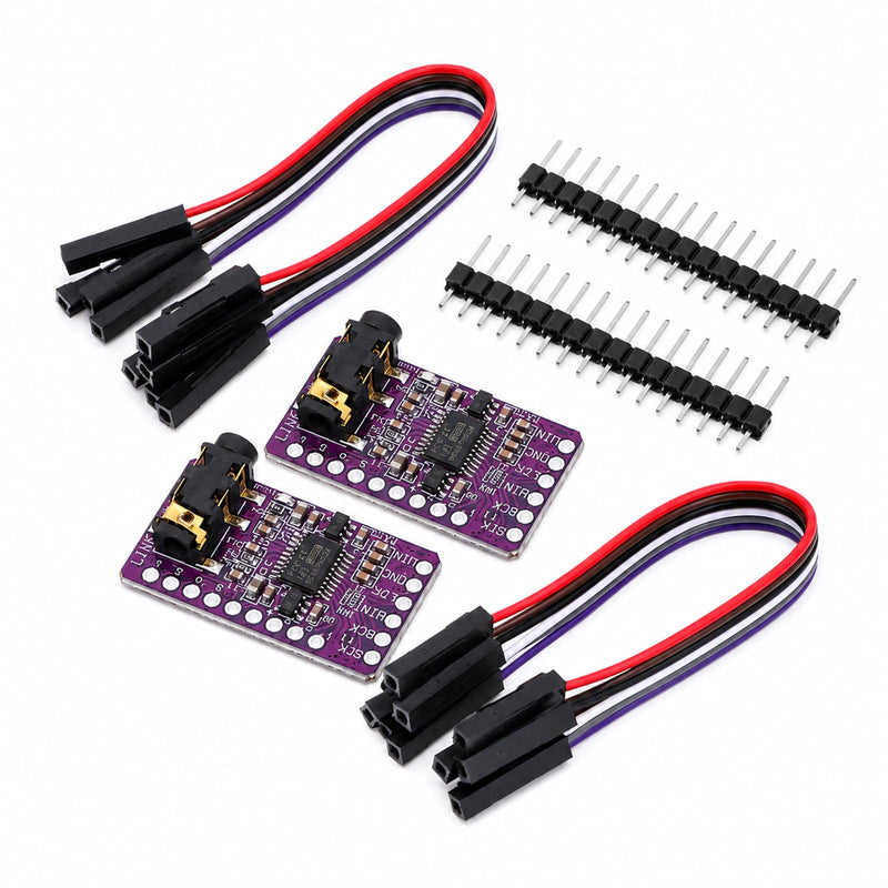 2Pcs IIS PCM5102 PCM5102A AUX Stereo Digital Audio | DAC Decoder Board Module Player Voice Module Digital to Analog Audio Converter
