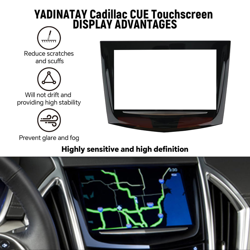 Upgraded CUE Touchscreen for 2013-2017 Cadillac ATS CTS SRX XTS Escalade CUE Touch Screen Replacement with Removal Tool Kit Replace 23243166, 20867045, 22912608