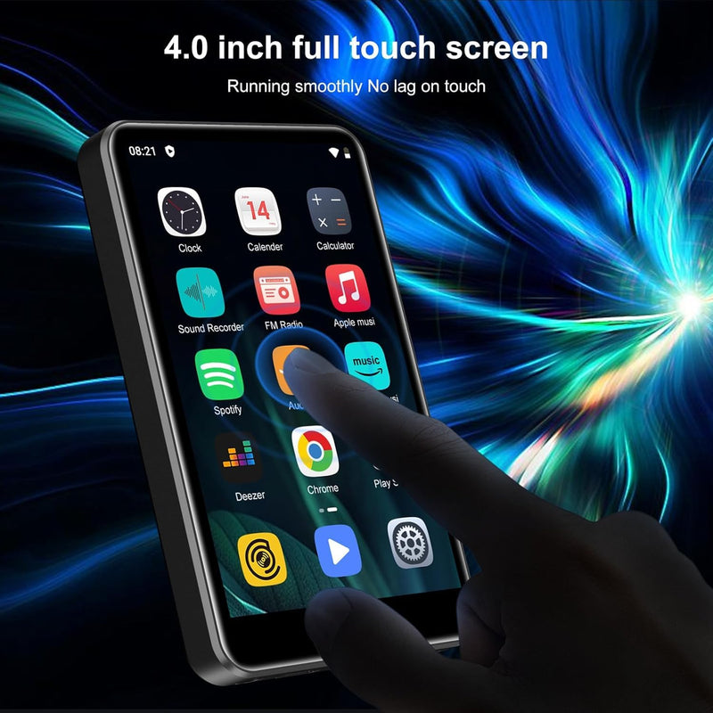 80GB MP3 Player with Bluetooth and WiFi, Spotify Music Player, Hi-Res Lossless Audio MP4 Player, 4.02Inch HD Touchscreen, Supports Spotify, Amazon Music, Audible Black-80GB