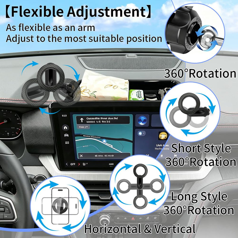 Car Phone Holder Mount for Ford Explorer 2025 2026 Accessories | [for 13.2-inch Screen] Magnetic Cellphone Navigation Charging Stand,Center Console Dashboard Storage Tray Organizer Accessory