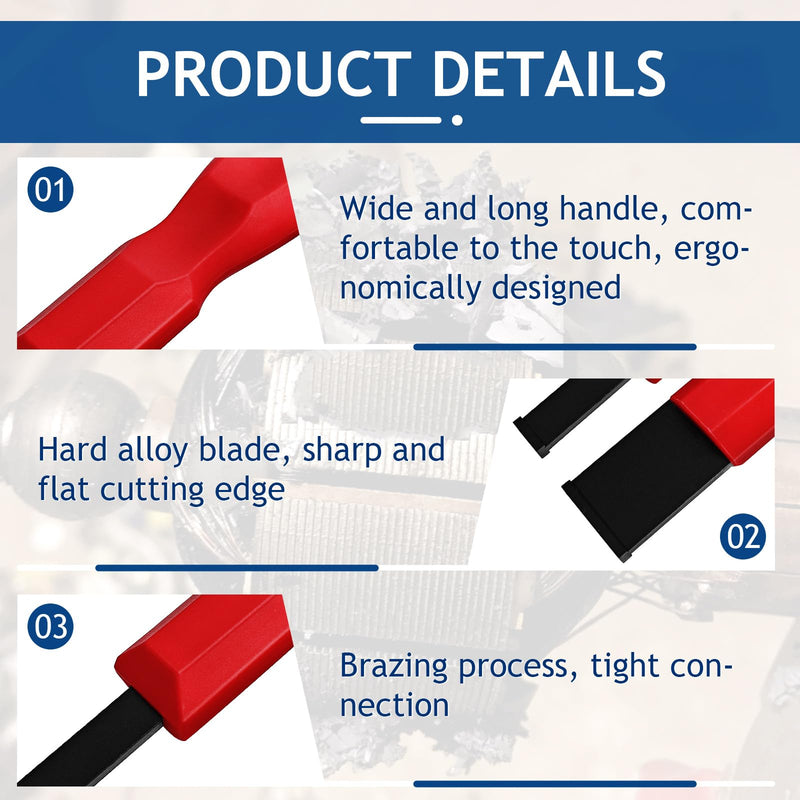 Carbide Scraper, 1-1/4 Inch and 5/8 Inch Carbide Scraper Set, Carbide Gasket Scraper for Metal and Automotive(2 Piece)