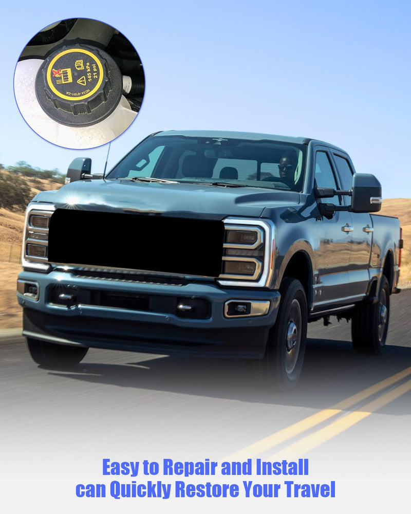 HC34-8101-CA Coolant Reservoir Cap Fit for Ford F250 F350 F450 F550 2015-2019 Series Models, 145KPa，21PSI