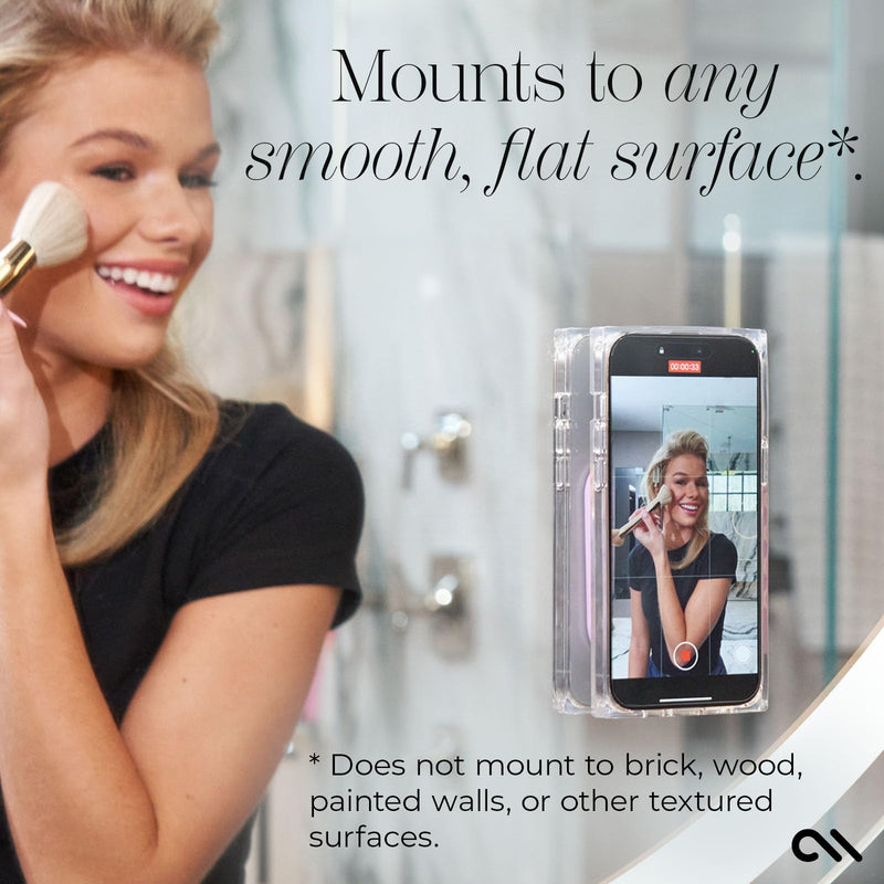 Case-Mate Stick it! Magnetic Suction Cup Phone Mount | Snap-On iPhone Suction Mount | Detachable Suction Phone Grip | Hands-Free MagSafe Suction Mount for iPhone Pro Max 15/14/13/12 Series | Stardust